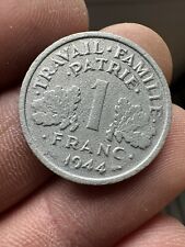 FRANCE. 1 FRANC ETAT FRANCAIS 1944. 1.14 Gr