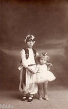 BJ240 Carte Photo vintage card RPPC Enfant déguisement danse tutu oriental