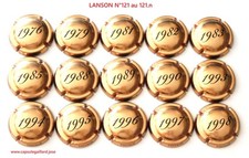 Série de 15 Capsules de champagne  LANSON  N°121 au 121.n