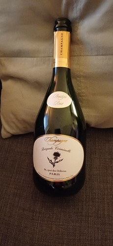 Bouteille vide champagne rosé - bouteille,
