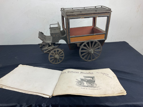 Jouet ancien calèche maquette - jouet,