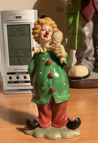 Clown figurine résine - figurine, en