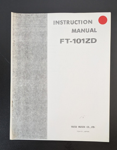 Yaesu 101zd instruction - ft-101zd,