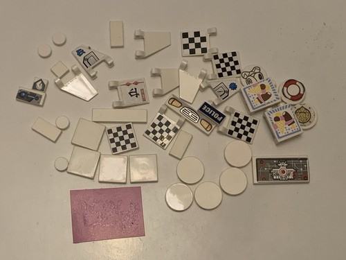 Lot pièces lego blanches - lot,