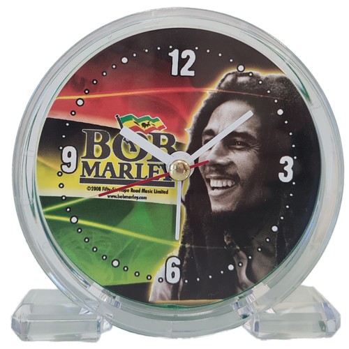 Réveil pvc bob marley - bob, vert