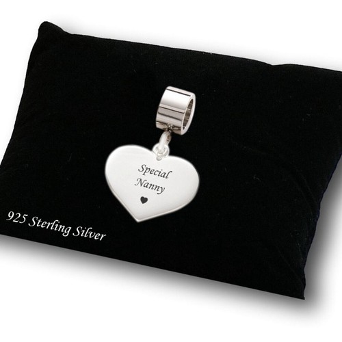 Charm cœur argent - charm, en