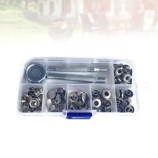  83 Pcs Kit Bouton Pression Fermeture À Bouton-pression Boutons En Métal