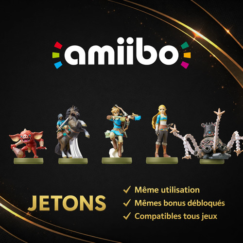 Lot jetons amiibo zelda - jetons,