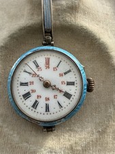 Rare Antique 935 Silver & Blue