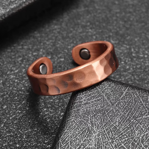 Bague ajustable cuivre - bague, en