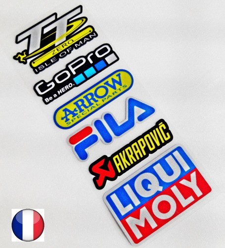 Autocollant sponsors moto - autocollant,