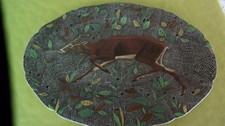 GRAND PLAT EN FAIENCE DE GIEN