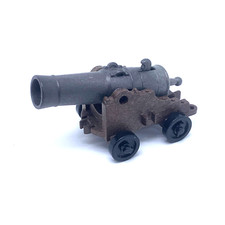 PLAYMOBIL * PIRATES * Canon Gris Socle Brun sur Roues Bateau Navire Fantôme 4806