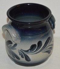 Ancien petit pot poterie grès d' Alsace BETSCHDORF Anne EHRET vintage