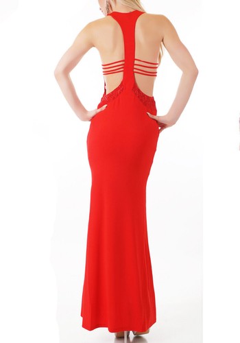 Robe longue sirène dégagée - robe,