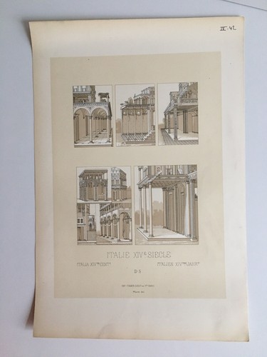Gravure planche italie - gravure,