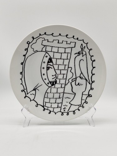 Assiette porcelaine jean - porcelaine,