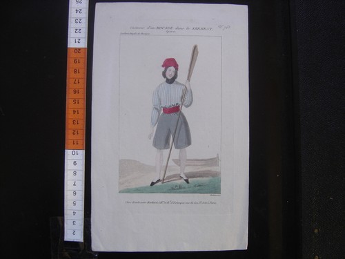 Ancienne gravure costume un - ancienne,
