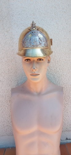 Casque pompier ancien - casque, de