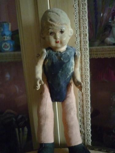 Poupee papier mache annees - poupee,