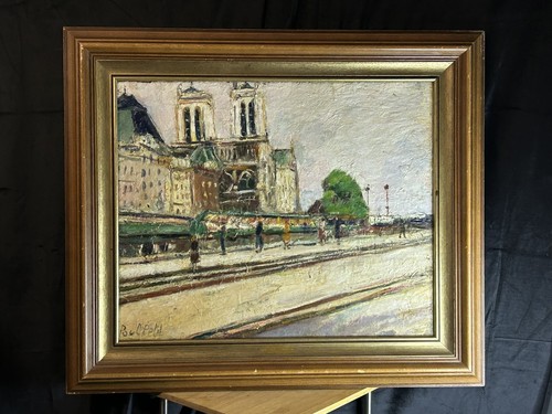Huile toile signée paul petit - huile,