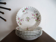 Assiettes creuses porcelaine - 6,