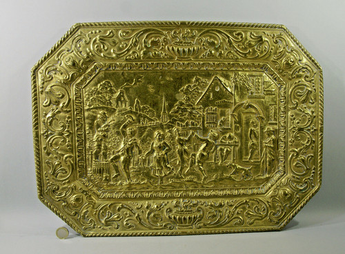 Grand tableau ancien en - ,