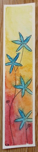Peinture marque page - peinture,