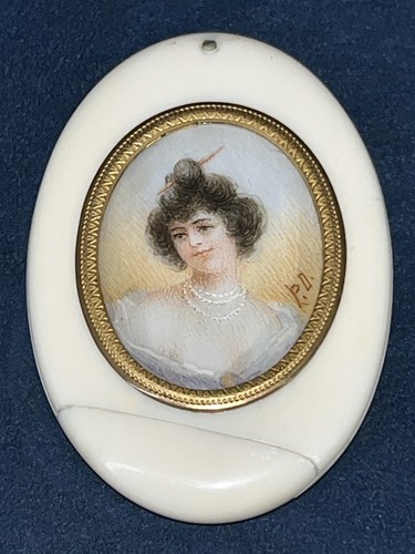 Ancienne miniature portrait