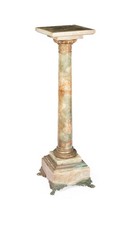 Sellette colonne albâtre - sellette, en
