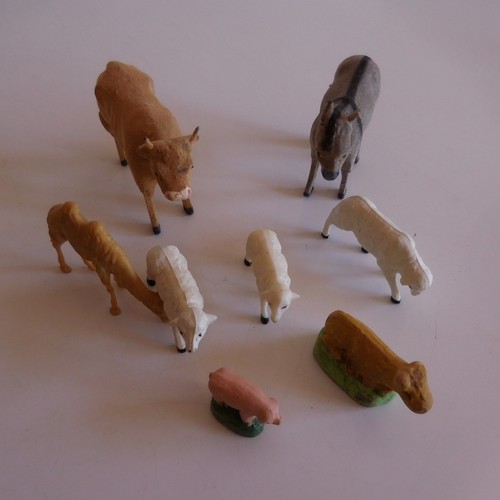 Santons animaux âne bœuf - animaux,