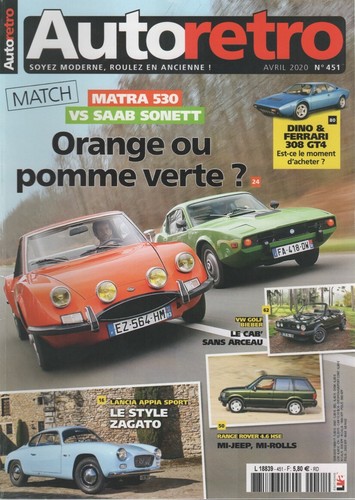 Auto retro 451 matra 530 - auto,