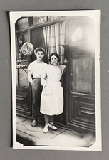 CARTE PHOTO BOULANGERIE Boulangers couple PAIN Devanture Magasin