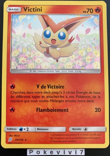 Carte pokemon victini - carte,