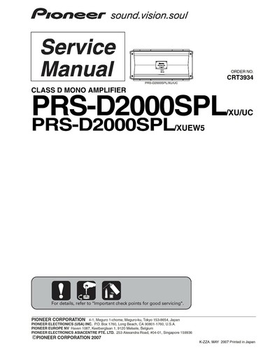 Service manuel instructions - service,