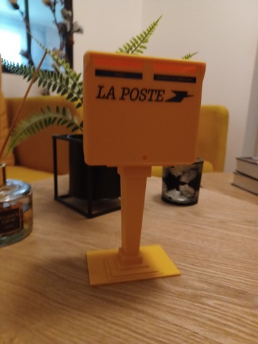 Tirelire poste jaune boite - la,