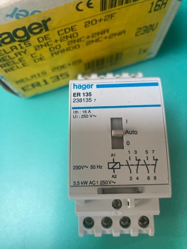 Contacteur hager 135 250v - contacteur,