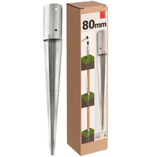 Douille de sol à impact Ø80 mm poteau rond support de poteau douille à impact