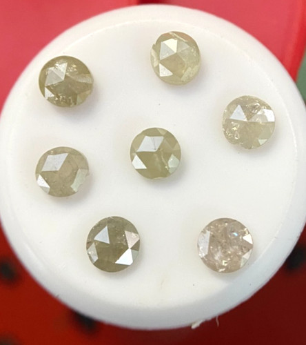Diamant naturel rond cabochon - naturel,
