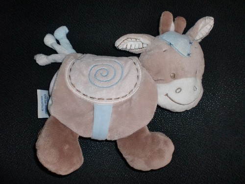 Doudou peluche livre cheval - livre,