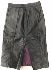 Sexy Jupe cuir Noir Schwarz Black lederrock leather skirt XL highwaist