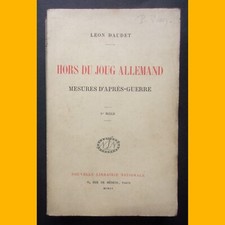 HORS DU JOUG ALLEMAND Mesures