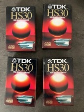 4 cassettes K7 VHS - C  camescope TDK HS 30  NEUF et scellé   A2
