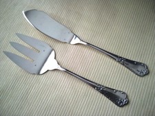 Couverts de service à poisson en métal argenté SFB