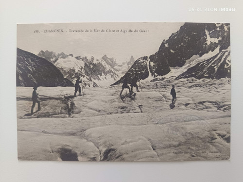 Cpa chamonix traversée - chamonix,