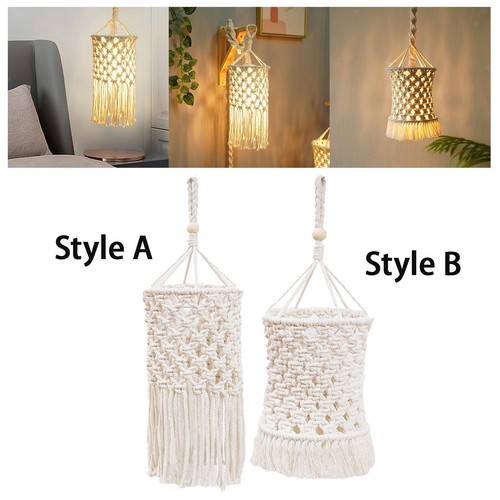 Abat jour macramé - en,