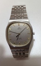 Omega De Ville Acier Inoxydable Argent Quartz Montre Hommes Authentique Travail