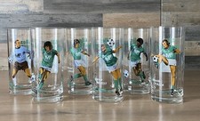 Série de 6 verres vintage foot AS SAINT ÉTIENNE les verts St Etienne football