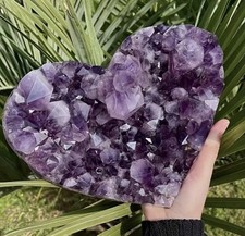 1x Cœur En Améthyste Géode