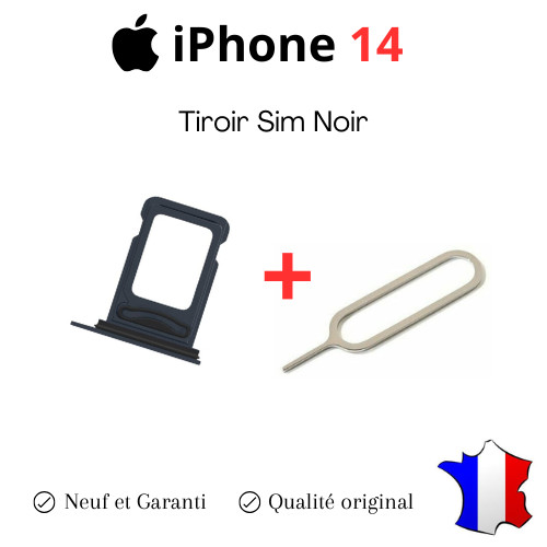 Tiroir double sim noir - noir, pour